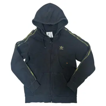adidas 카모플라쥬 집업 후드 맨투맨 블랙 카키 L