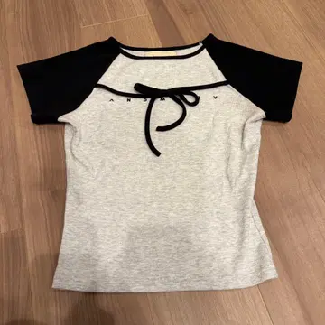 andmary alma 리본 탑 그레이