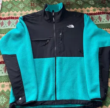 THE NORTH FACE 플리스 자켓 터콰이즈/블랙