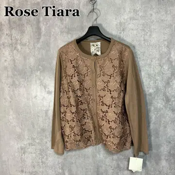 새상품 Rose Tiara 레이스 니트 가디건 42