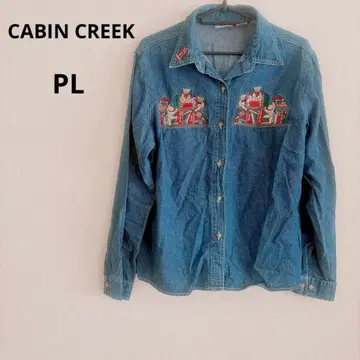 CABIN CREEK [ PL ] 자수 데님 셔츠 긴팔