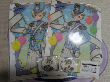 프리파라 마루쿠지 쇼고 캔뱃지 유이 클리어 파일 세트 2점