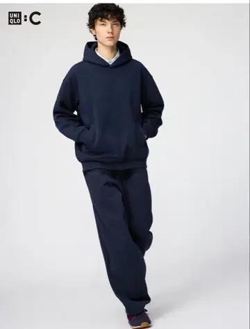 유니클로 UNIQLO 스웨트 팬츠 네이비 유니클로C
