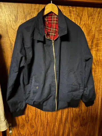 네이비 블루 해링턴 자켓