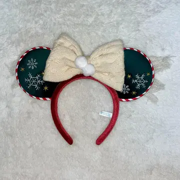 디즈니 크리스마스 미키 귀 머리띠