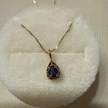 k10 사파이어 목걸이