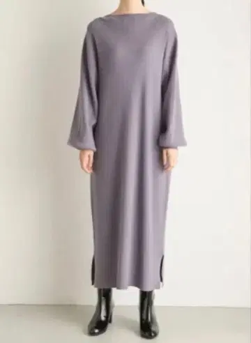 로리즈팜 보틀넥 원피스 퍼플