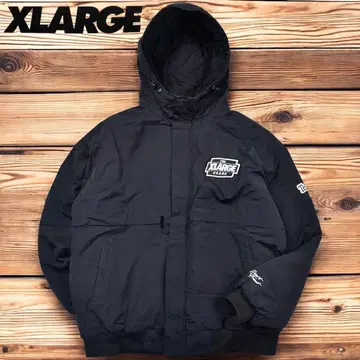 12M460 XLARGE 나일론 퍼퍼 자켓 백 아치 로고