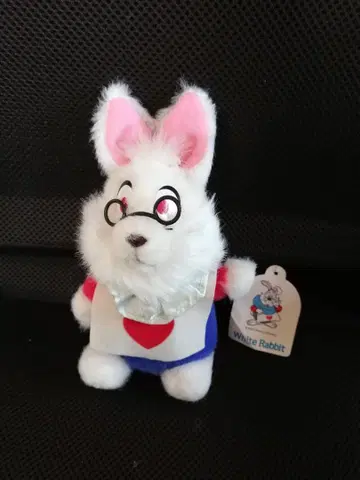 빈티지 쇼와 레트로 원더랜드 앨리스 토끼 봉제 인형 디즈니랜드