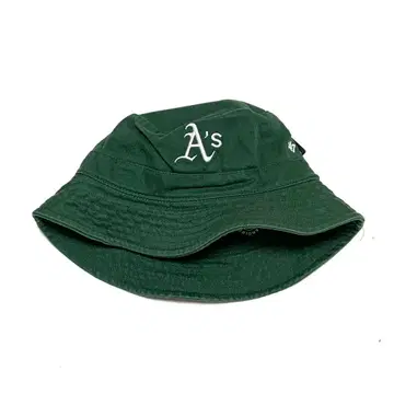 오클랜드 애슬레틱스 새상품 47브랜드 코튼 버킷햇 그린
