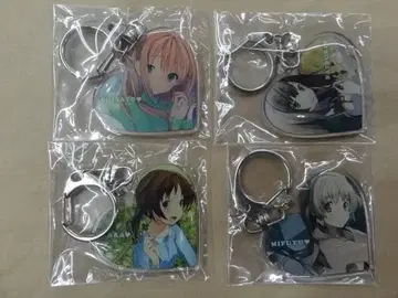 사랑과 선거와 초콜릿 하트 아크릴 키링 4개 세트