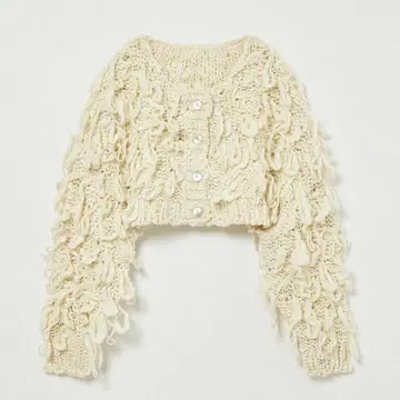 Eaphi 프린지 니트 가디건