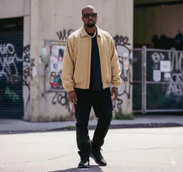 스웨이드풍 자켓 90s vintage 베이지 Kanye West