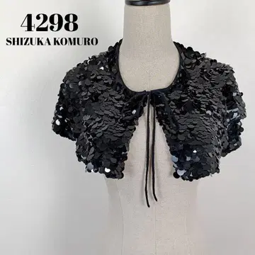 [ a1633 ] 4298 시즈카코무로 새상품급 스팽글 볼레로 블랙