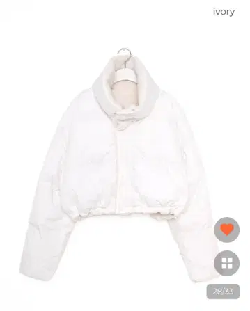 리버서블 보아 패딩 자켓 아이보리