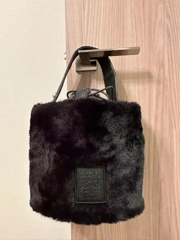 미사용 &LOVE 멋진 퍼 bag 하트 펄 퍼