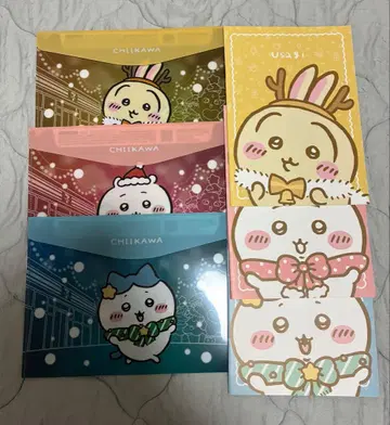 CHILIKAWA 캐릭터 클리어 파일 6장 세트