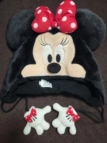 디즈니 미니 마우스 팬캡 (손에 리본 포함)