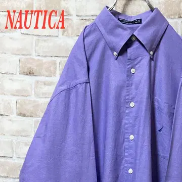 [ 인기 ] NAUTICA 노티카 자수 원포인트 퍼플 L 상당