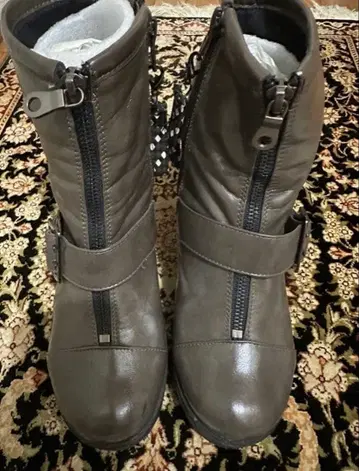 키다리 아저씨 엔지니어 부츠 합성 피혁