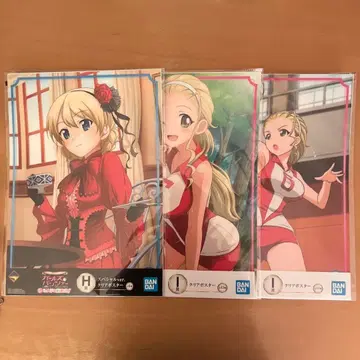 제일복권 걸즈 앤 판처 포스터 다즐링 사사키 아케비 세트