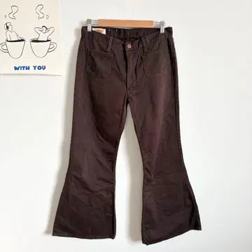 빅존 벨보텀 플레어 팬츠 레트로 캐주얼 깔끔