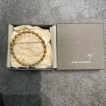 미나 페르호넨 탬버린 브로치 앤틱 골드