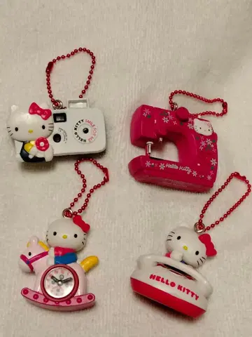 전 4종 세트 헬로키티 그리운 아이템 미니어처 컬렉션 2 산리오