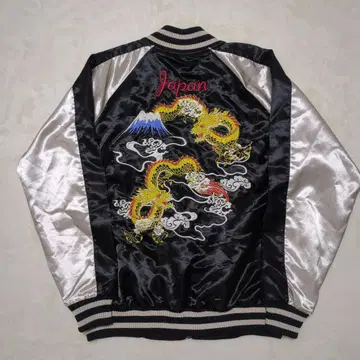 코우겐 스카잔 리버서블 용 금붕어 드래곤 블랙 빅 사이즈 남성용