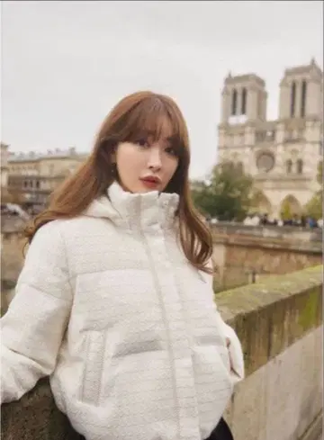 Herlipto Hooded Tweed Down Jacket