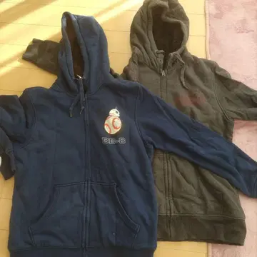 유니클로 UNIQLO 스타 워즈 보아 안감 후드티 2장 세트 사이즈 XL