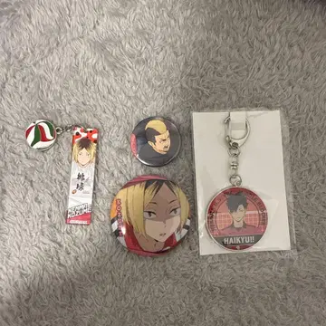 하이큐!! 캔뱃지 키링 네코마 고교 낱개 판매 가능