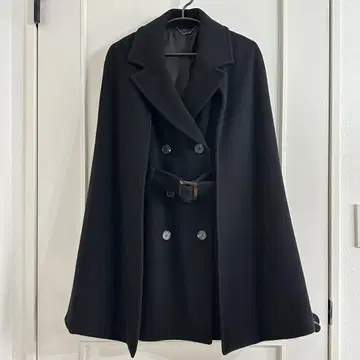 Lily Brown 2way 케이프 코트 판초 블랙