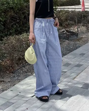 fashiru stripe easy pants