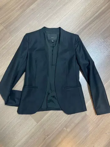 iCB 블랙 노카라 자켓 정장 자켓 블랙