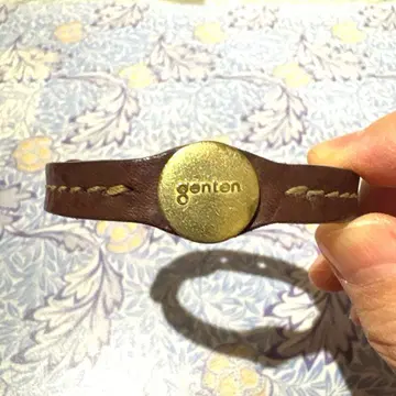 genten 브라운 가죽 팔찌