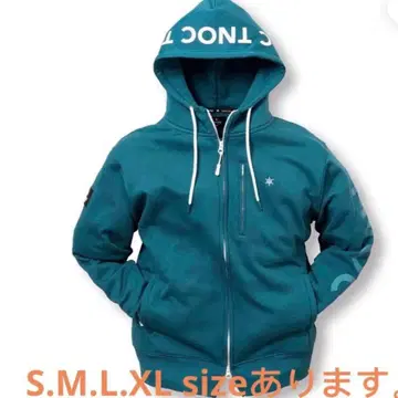 TNOC 후드 부착 후드티 L 파랑 ZIPUP YT-3