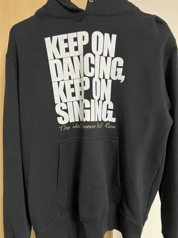 하마 헬스장 KEEP ON 아이돌 후드티 M 사이즈 블랙