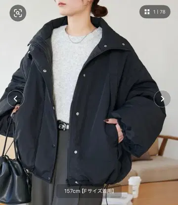 WEB 한정판 스탠드 숏 몬스터 자켓 블랙