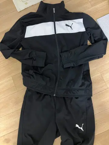 PUMA 저지 세트 블랙/화이트
