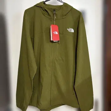 해외 THE NORTH FACE 후드 부착 자켓 L 카키 택 포함