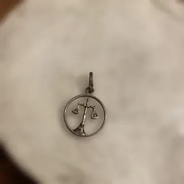 몰타 섬 앤티크 실버 925 천칭 모티브 펜던트 탑