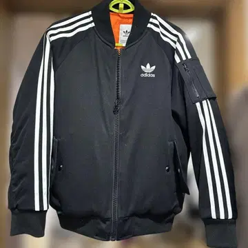 adidas 스트라이프 자켓 블랙