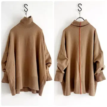 Mila owen 하이 게이지 베이직 니트 베이지