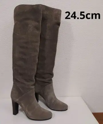 다이애나 DIANA 천연 가죽 스웨이드 니하이 롱 부츠