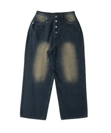 WISHFOREVER OVERDYED WIDE DENIM