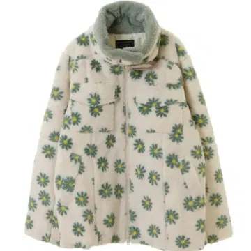 Candy Stripper FLORAL FUR FLIGHT 자켓