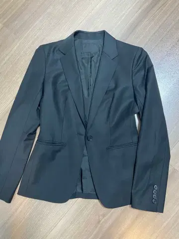 ICB 노카라 자켓 블랙