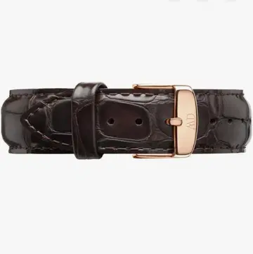 [ 다니엘 웰링턴 40mm용 교체 밴드 브라운 & 핑크 골드 ]