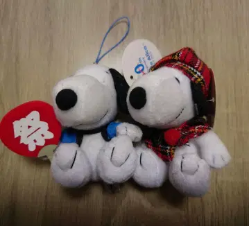 메트라이프 생명 스누피 봉제 인형 스트랩 포함 2개